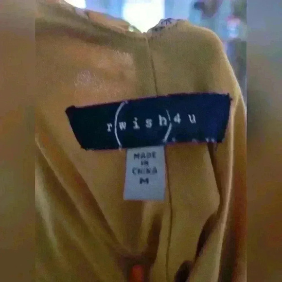 Floral High Low Mustard Flowy Dress - Picture 11 of 11